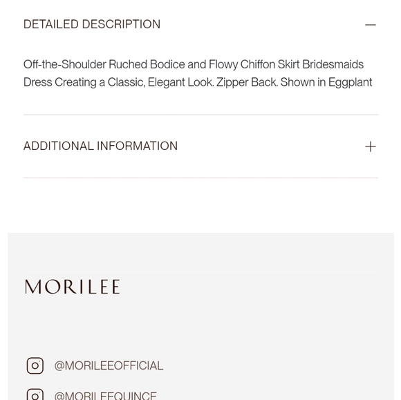 Size 26 SLATE blue chiffon Aline gown for formal or wedding Mori Lee NWT. - Picture 13 of 13